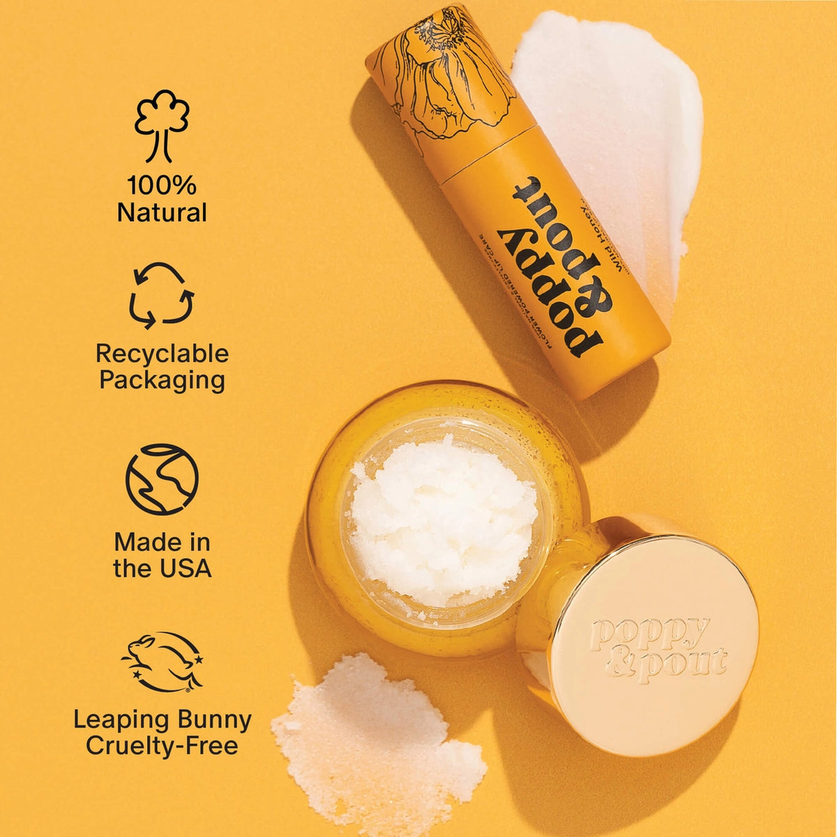 Poppy & Pout Wild Honey Lip Care Duo
