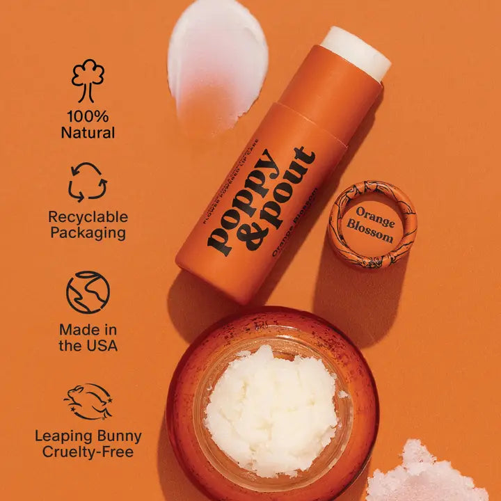 Poppy & Pout Orange Blossom Lip Care Duo