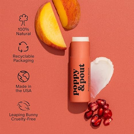 Poppy & Pout Pomegranate Peach Lip Care Duo