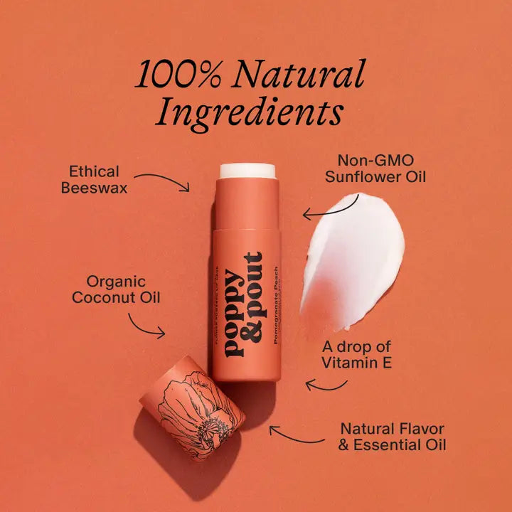 Poppy & Pout Pomegranate Peach Lip Care Duo