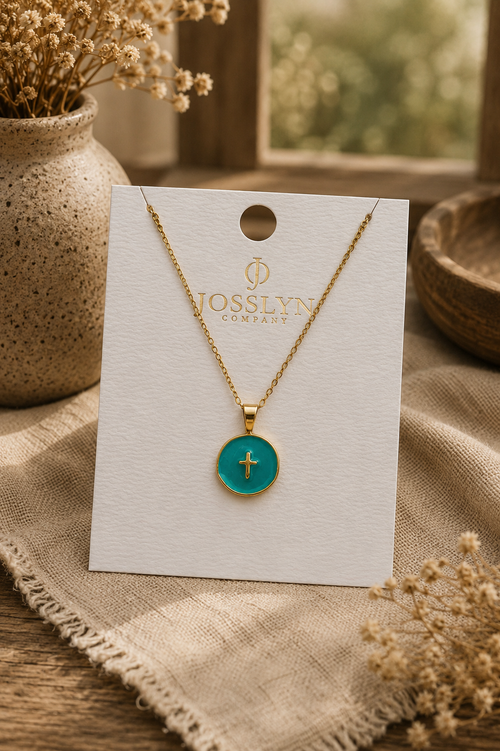 18K Gold Stainless Steel Cross Necklace