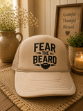 Fear the Beard Cream Trucker Hat