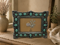 De Leon Turquoise Stone 4x6 Photo Frame