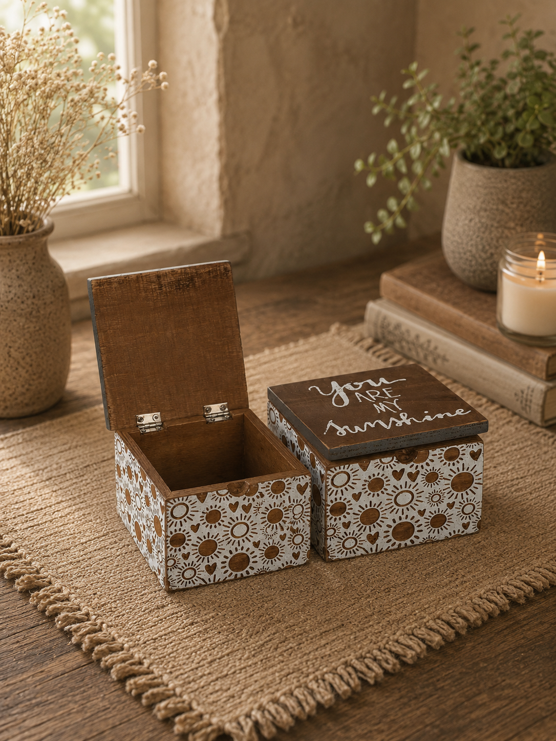You Are My Sunshine Wooden Keepsake Box