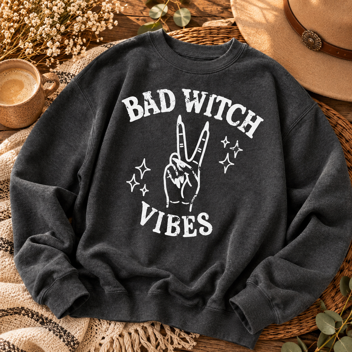 Bad Witch Vibes Graphic Sweatshirt