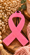 Pink Breast Cancer Ribbon Car Freshie – Moroccan Rose Scent
