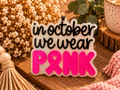In October We Wear Pink Breast Cancer Car Freshie – Mahogany Apple Scent
